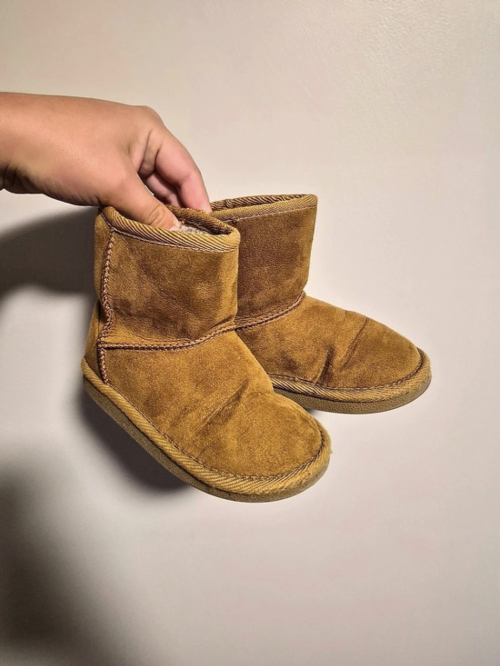 Toddler 10 Brown Sherpa Lined Ugg Style Boot
